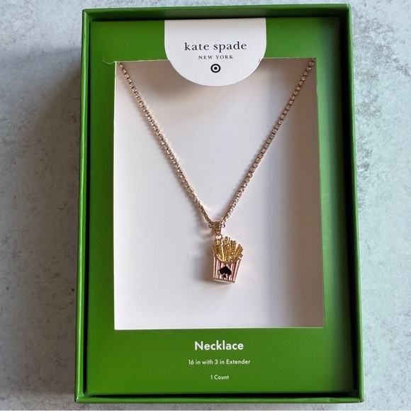 Kate Spade X Target Blingy French Fry Novelty Necklace - Picture 4 of 6
